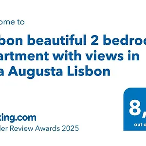 Beautiful 2 Bedroom With Views In Rua Augusta Lisbon